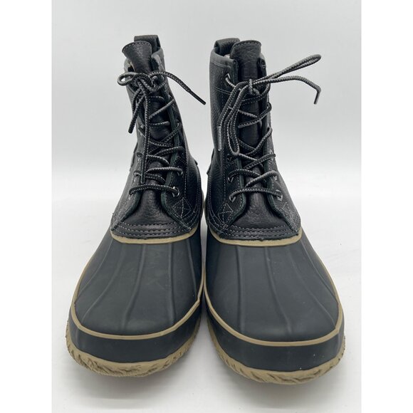 G.H. Bass Mens Duclair Duck Boots Size 11 Black Leather & Rubber Upper main image 4